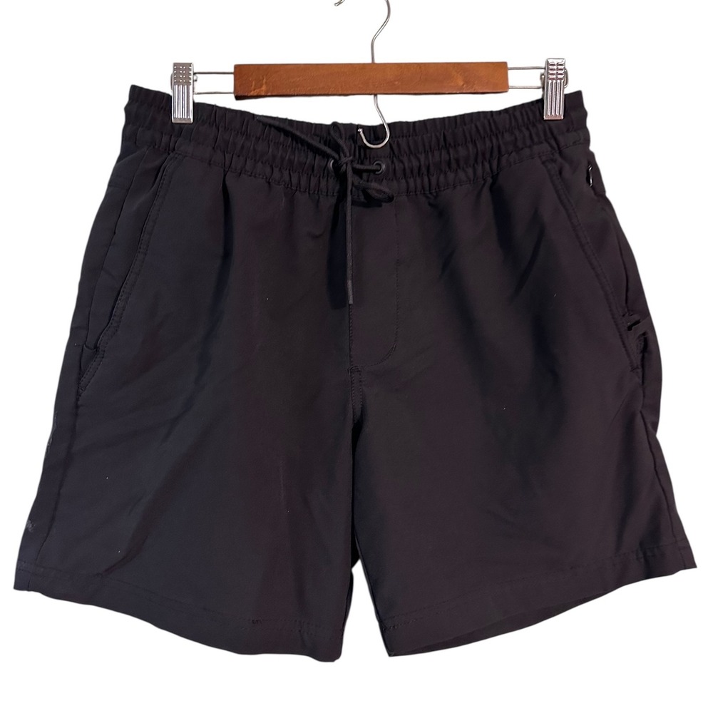 Athletic Shorts‎ Black Drawstring Waist Casual Activewear Menswear